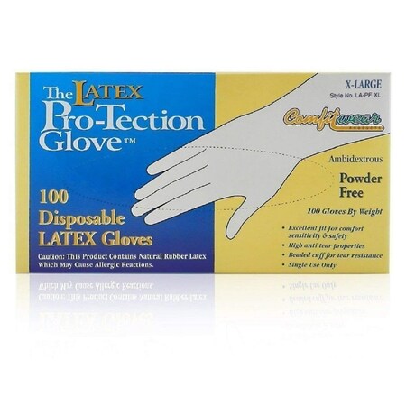 Comfitwear Disposable Gloves, Latex, XL, 2 PK LA-PF-XL-2PK